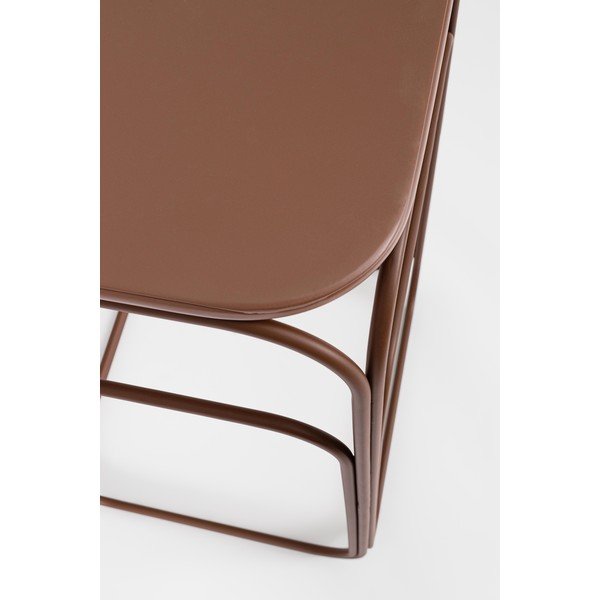Szaro-ceglaste metalowe konsole zestaw 2 szt. 36x56 cm Clarity – Bizzotto-image-4
