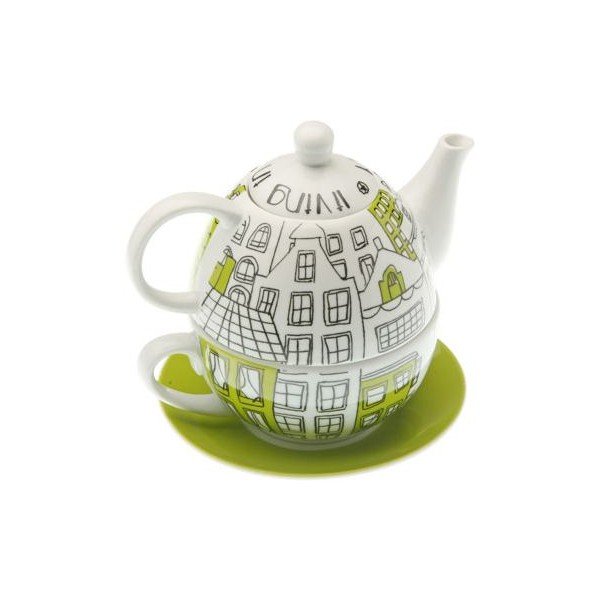 Czajnik z filiżanką Lime Clock-image-1