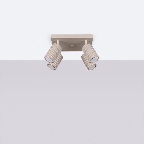 Szarobrązowa metalowa lampa punktowa ø 6,5 cm Gleam – Sollux-image-2