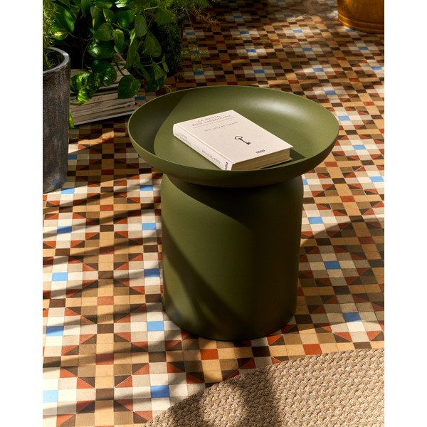 Metalowy okrągły stolik ogrodowy ø 45 cm Arcola – Kave Home-image-4