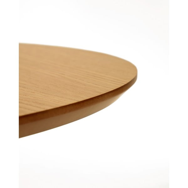 Rozkładany stół w dekorze dębu ø 120 cm Oqui – Kave Home-image-4