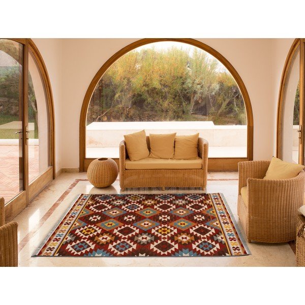 Czerwony dywan Universal Caucas Ethnic, 80x150 cm-image-1