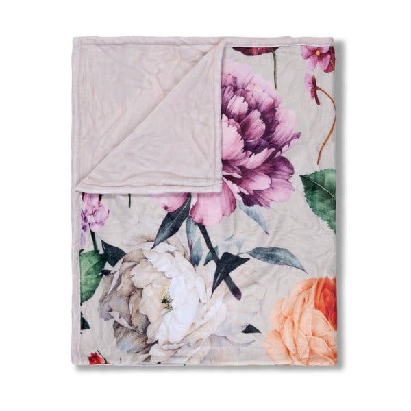 Koc z mikropluszu 130x160 cm – Descanso-image-1