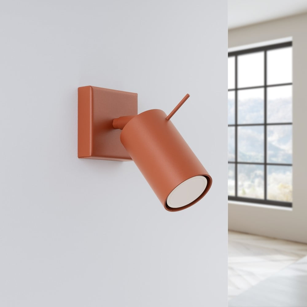 Ceglasta lampa punktowa 8x16 cm Etna – Sollux (zdjęcie 3)