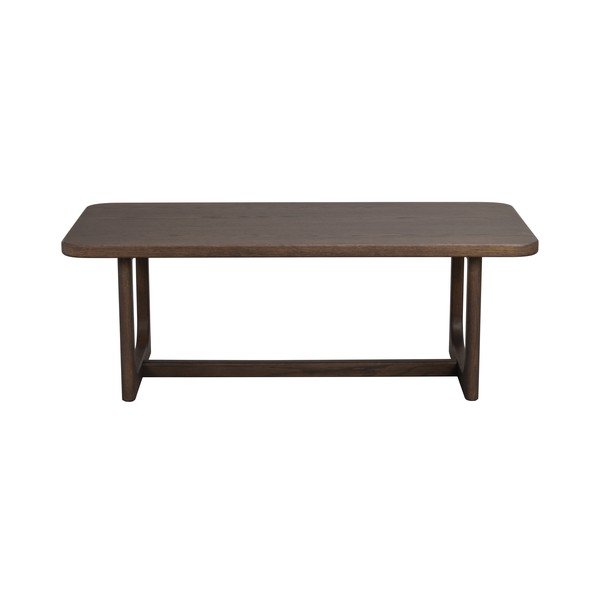 Stolik z blatem w dekorze dębu w ciemnym naturalnym kolorze 50x103 cm Driscoll – Rowico-image-4