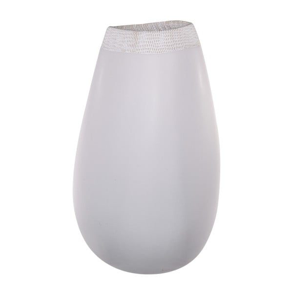 Biały wazon ceramiczny Dino Bianchi, wysokość 39,5 cm