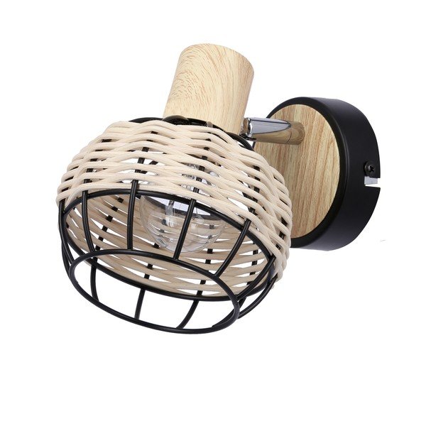 Czarno-kremowy kinkiet ø 12 cm Tajga – Candellux Lighting-image-1