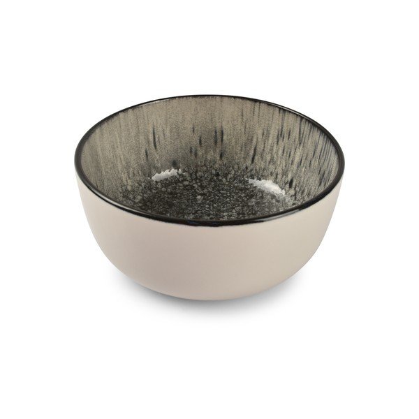Czarna/kremowa kamionkowa miska 740 ml Gravel – ONA