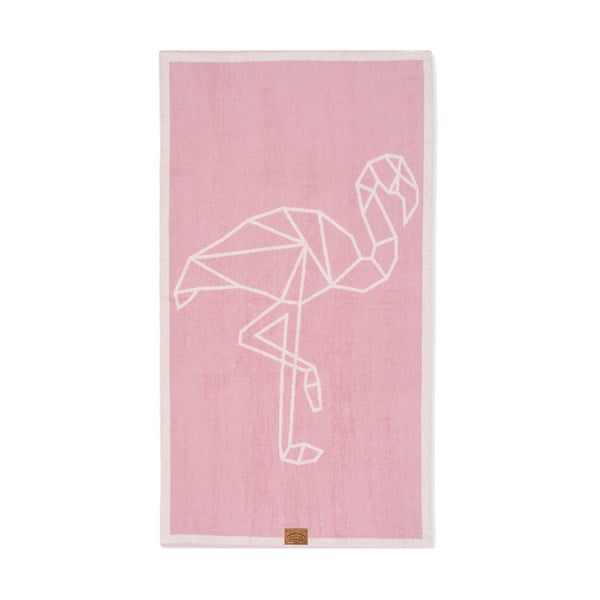 Ręcznik Hawke&Thorn Flamingo, 90x160 cm
