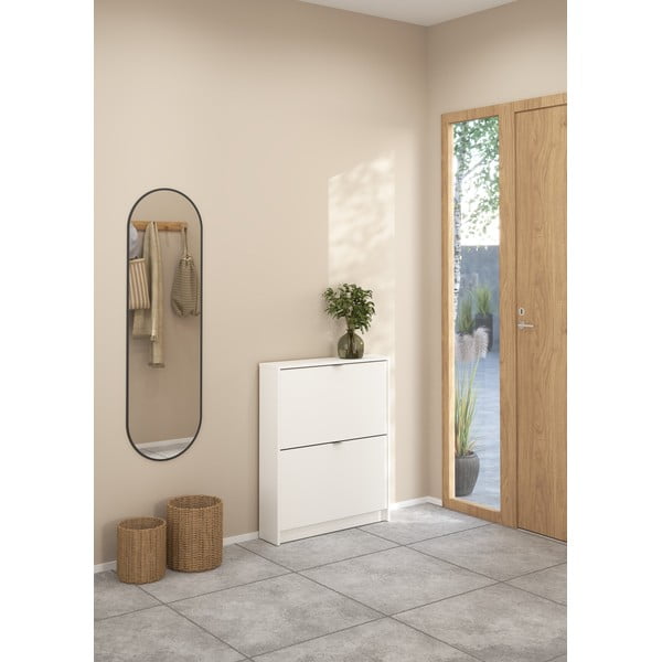 Biała uchylna szafka na buty Shoes – Tvilum-image-1