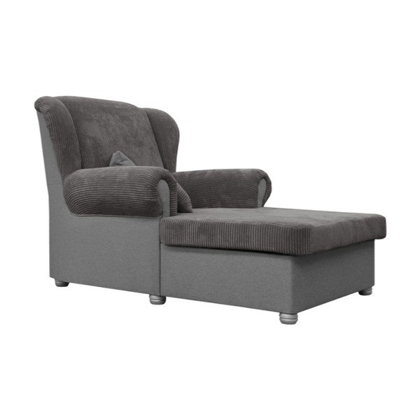 Szarobrązowy sztruksowy szezlong Lord – Ropez-image-3