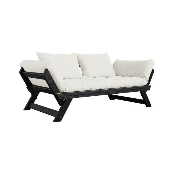 Sofa rozkładana z jasnobeżowym obiciem Karup Design Bebop Black/Natural-image-3