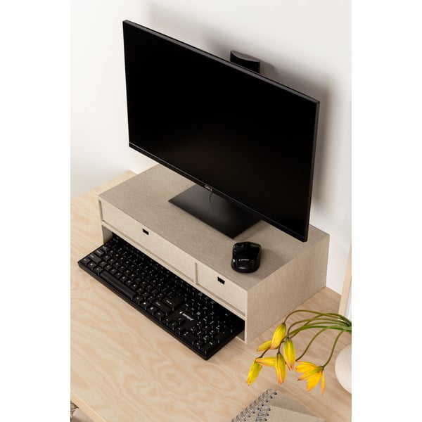 Kartonowy organizer na dokumenty z szufladką Ted Canvas Paper Laminate – Bigso-image-2