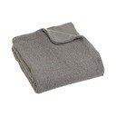 Szary koc z materiału sherpa 130x160 cm Sherpa Bouclé – Casa Selección