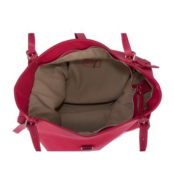 Torebka skórzana Andrea Cardone 2001 Fuchsia-image-3