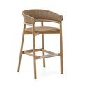 Drewniany hoker ogrodowy w naturalnym kolorze Arinella – Kave Home