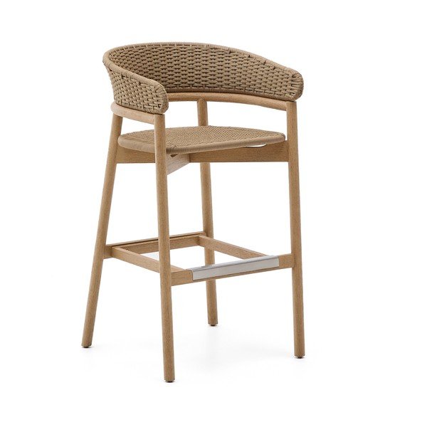 Drewniany hoker ogrodowy w naturalnym kolorze Arinella – Kave Home