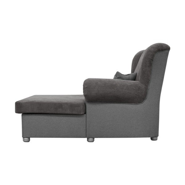 Szarobrązowy sztruksowy szezlong Lord – Ropez-image-4