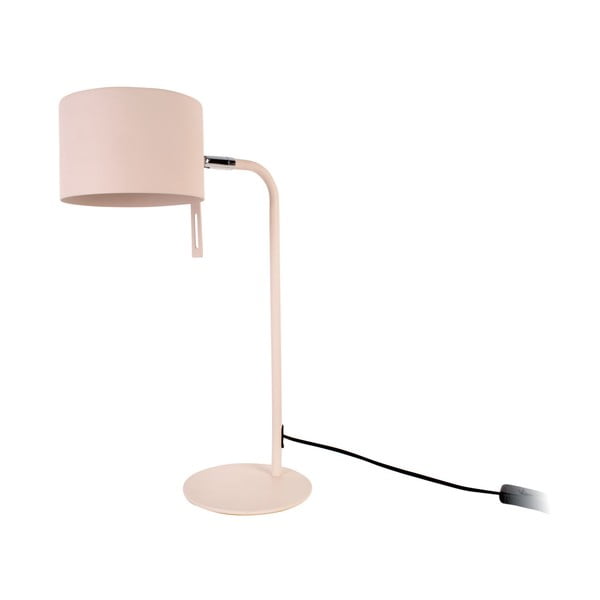 Różowa lampa stołowa Leitmotiv Shell, wys. 45 cm