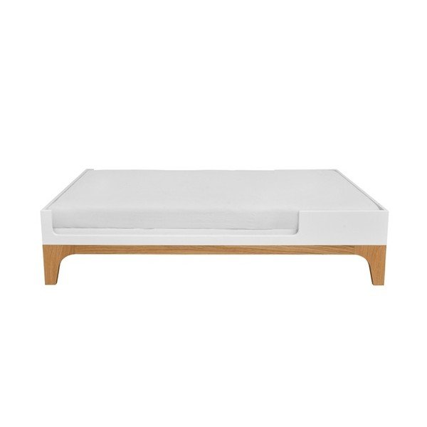 Białe wielofunkcyjne łóżeczko dziecięce BELLAMY UP, 70x120 cm-image-1