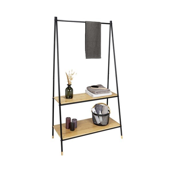 Czarno-naturalny metalowy stojak na ubrania Loft – Wenko-image-4