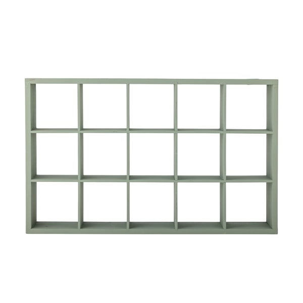 Jasnozielona wielopoziomowa półka z litego drewna jodłowego 67 cm Preston – Bloomingville