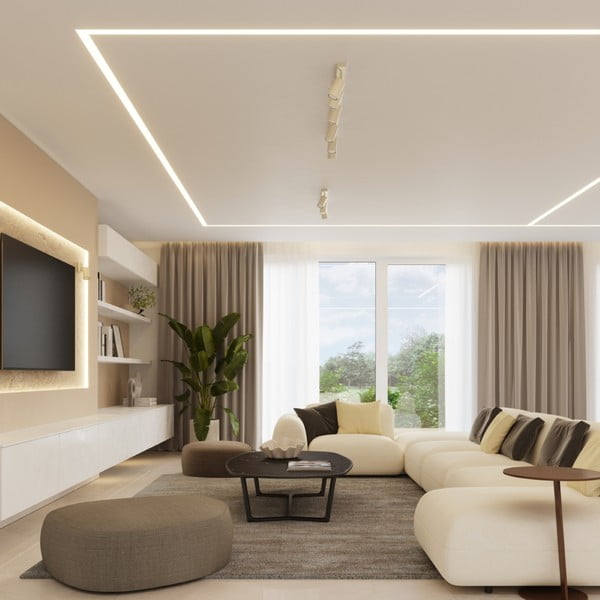 Kremowa lampa punktowa 6x30 cm Etna – Sollux-image-4