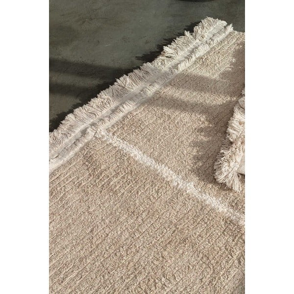 Beżowy bawełniany chodnik 80x230 cm Duetto Sage – Lorena Canals-image-3