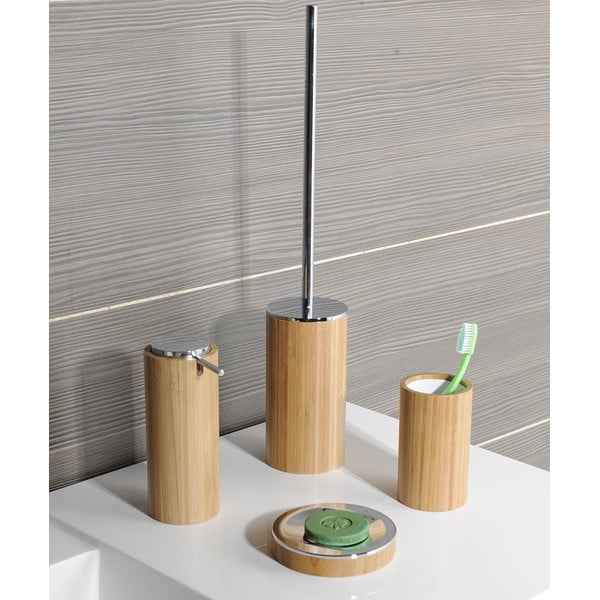 Bambusowy kubek na szczoteczki do zębów Sapho Altea-image-1