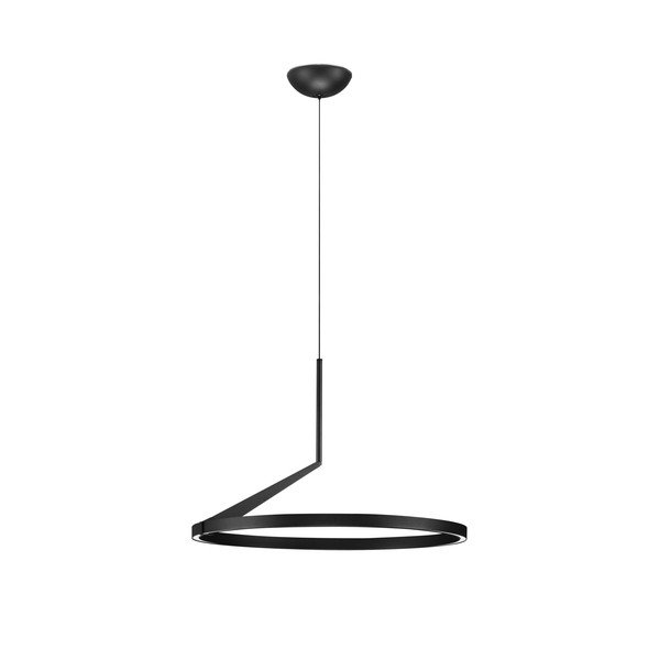 Aluminiowa lampa wisząca LED ze ściemniaczem w kolorze matowej czerni ø 60 cm Tilia – Nova Luce