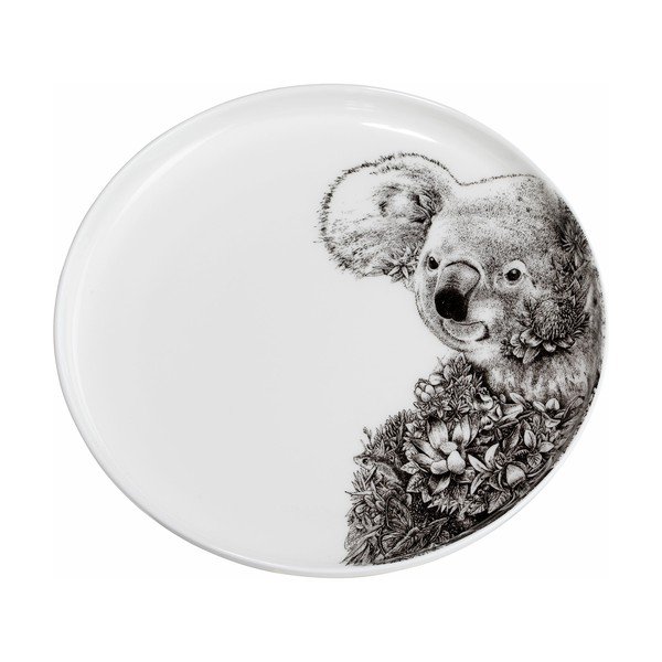Biały porcelanowy talerz Maxwell & Williams Marini Ferlazzo Koala, ø 20 cm