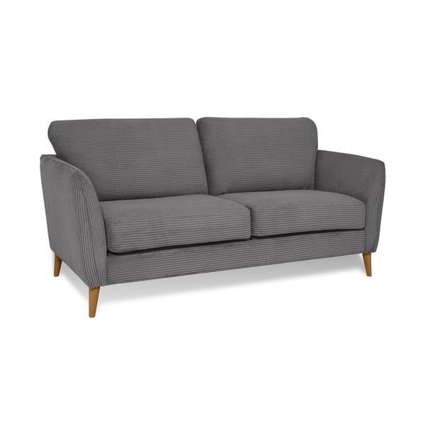 Ciemnoszara sztruksowa sofa 170 cm Paris – Scandic-image-2