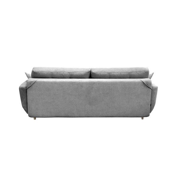 Szara sofa rozkładana z jasnymi nogami Mazzini Sofas Rose-image-2