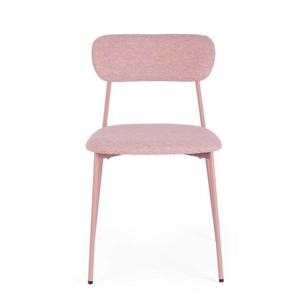 Różowe tapicerowane krzesło Inka – Yes Everyday-image-2