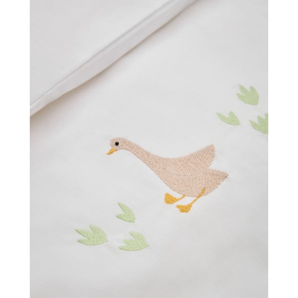 Biała pościel dziecięca do łóżeczka z perkalu bawełnianego 70x140 cm Milu – Kave Home-image-2