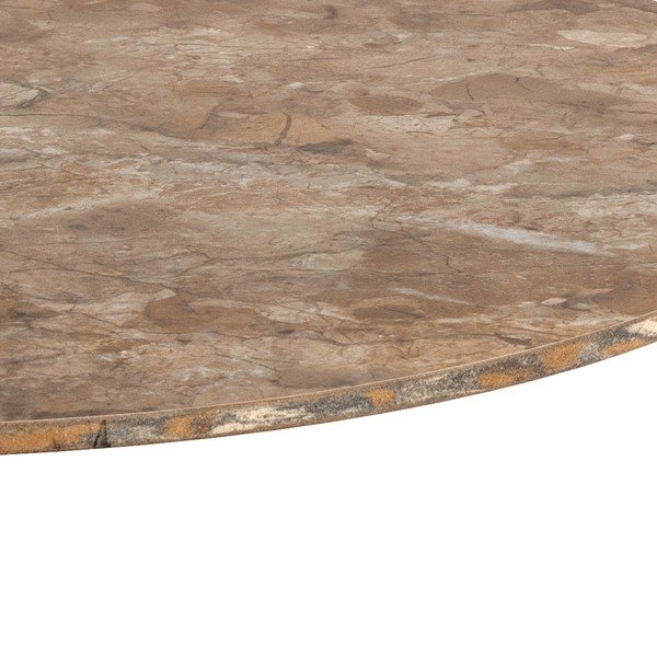 Brązowy okrągły stolik z ceramicznym blatem ø 60 cm Malta – Actona-image-4