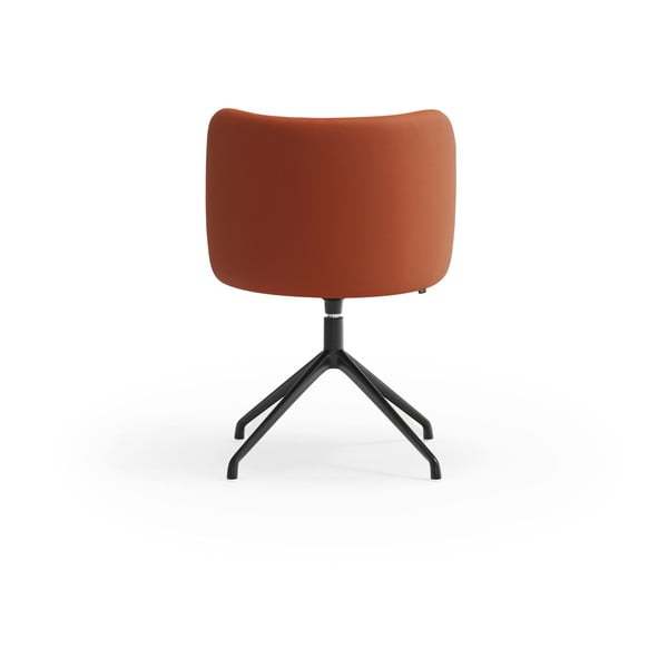 Pomarańczowy tapicerowany fotel jadalniany Mogi – Teulat-image-4