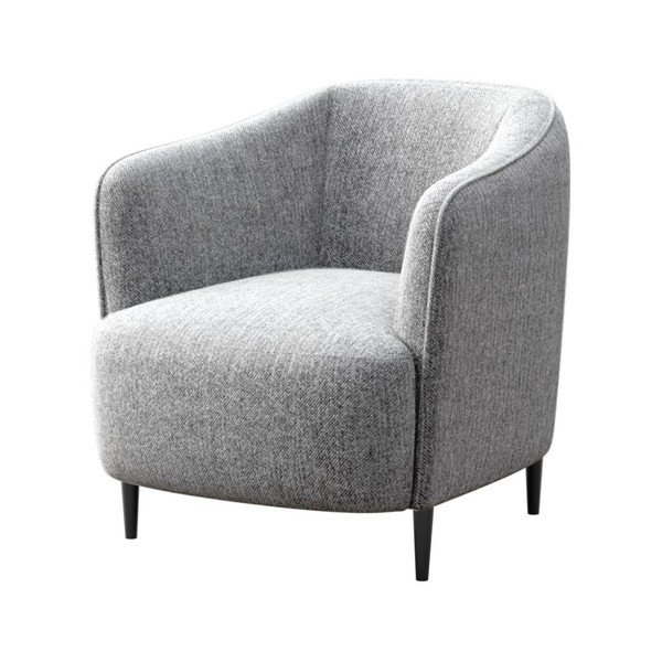 Jasnoszary fotel Galbe – Ghado-image-2