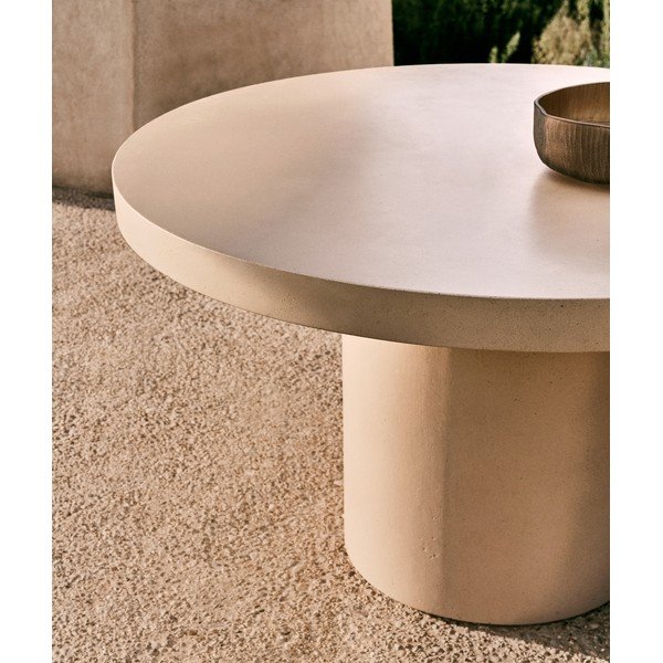 Okrągły stół ogrodowy betonowy ø 120 cm Aiguablava – Kave Home-image-3