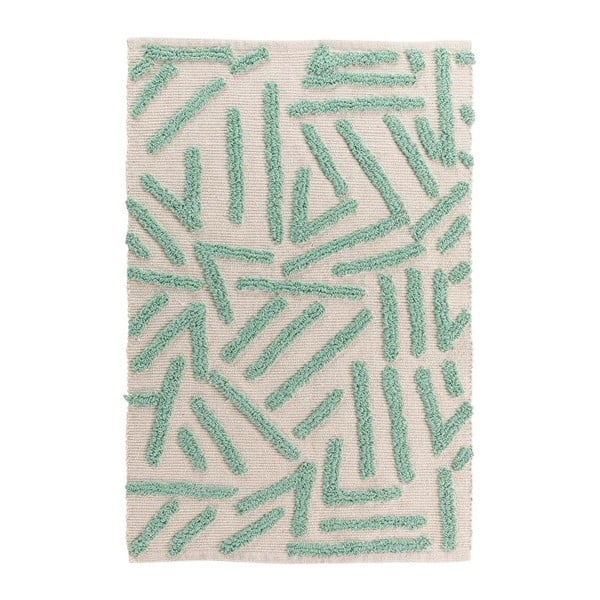 Miętowo-kremowy dywan odpowiedni do prania 60x90 cm Athena – douceur d'intérieur