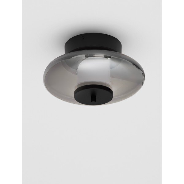Szklana lampa sufitowa LED ze ściemniaczem w kolorze matowej czerni Ballet – Nova Luce-image-3