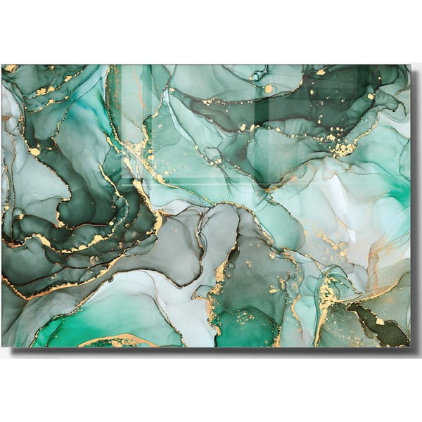 Szklany obraz 70x50 cm Turquoise – Wallity
