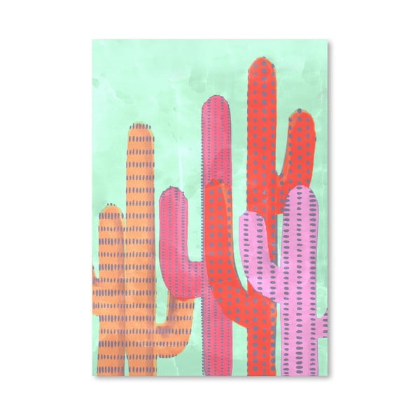 Plakat Americanflat Painted Cactus Li, 30x42 cm