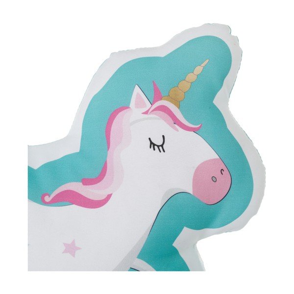 Zestaw 3 kolorowych poduszek w kształcie jednorożca Unimasa, 34x30 cm-image-2