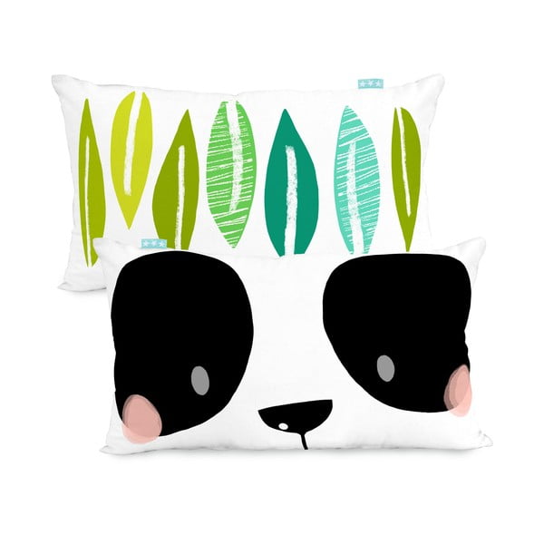 Dwustronna poszewka na poduszkę Moshi Moshi Panda Garden, 50x30 cm-image-3