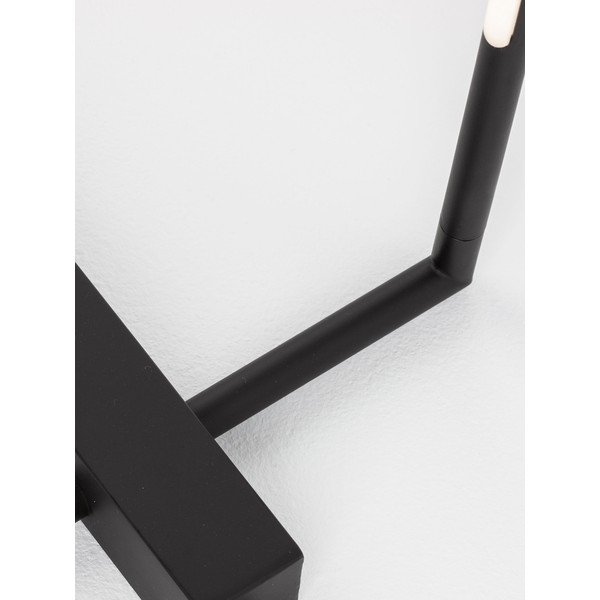Czarna metalowa lampa stojąca LED z kloszem ze szkła akrylowego (wysokość 140 cm) Raccio – Nova Luce-image-2
