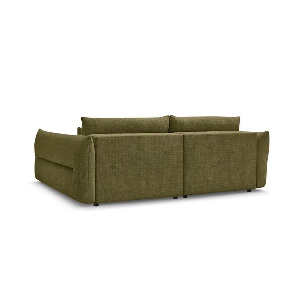Zielona sofa z tkaniny szenilowej 276 cm Neil – Bobochic Paris-image-4