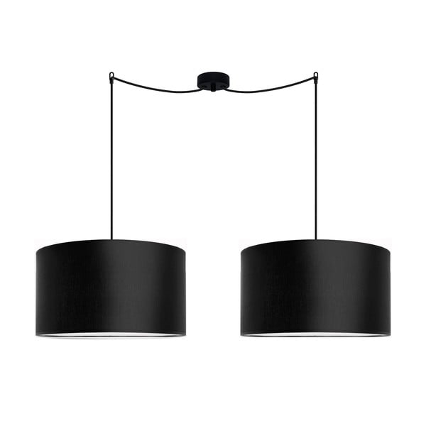 Podwójna lampa wisząca Cero Tres, czarna, ⌀ 40 cm