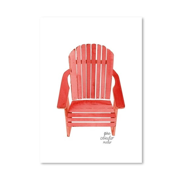 Autorski plakat Adirondack Chair, 30x42 m