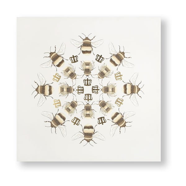 Obraz Graham & Brown Beautiful Bees, 60x60 cm